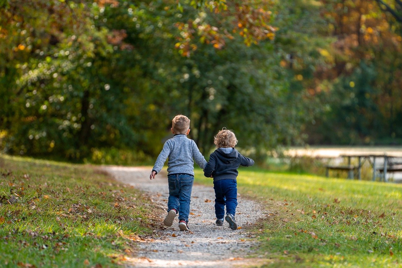 boys, children, path